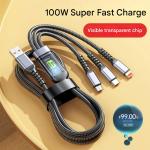 100W Smart Multi-Function Charging Cable with Advanced Technology