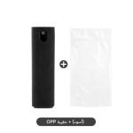 Mobile screen cleaning tool spray and wipe in one moment