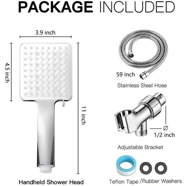 Multifunctional High Pressure Shower Head Shower luxury starts here 6 different spray patterns