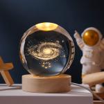 Glass globes with illuminated base. Multiple designs to suit different tastes.