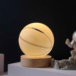 Glass globes with illuminated base. Multiple designs to suit different tastes.