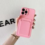 Dual-color silicone phone case, stylish protection with practical card pocket