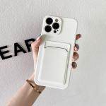 Dual-color silicone phone case, stylish protection with practical card pocket